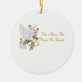 vrede op aarde keramisch ornament (Voorkant)
