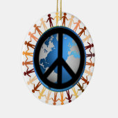 Vrede op Aarde Keramisch Ornament (Rechts)