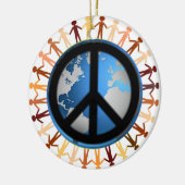 Vrede op Aarde Keramisch Ornament (Links)