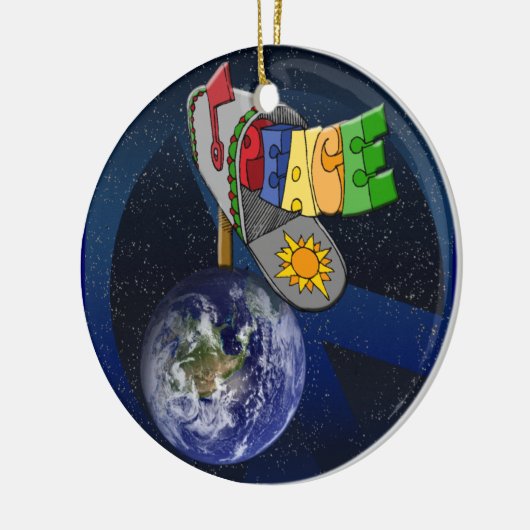 Vrede op Aarde Keramisch Ornament (Links)