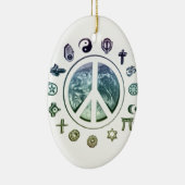 Vrede op aarde keramisch ornament (Rechts)