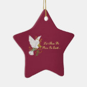 vrede op aarde keramisch ornament (Rechts)