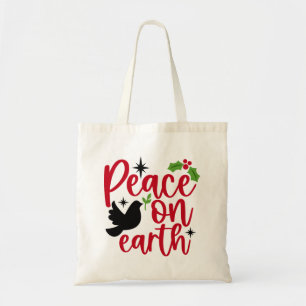 Vrede op Aarde keramisch Tote Bag