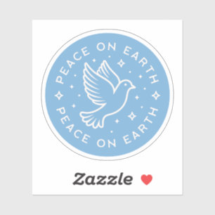 Vrede op aarde Kerst Christelijk meisje Sticker