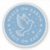 Vrede op aarde Kerst Christelijk meisje Sticker (Voorkant)