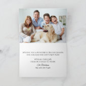 Vrede op Aarde Kerst Rustieke Waterverf Bloemen Feestdagen Kaart (Binnen)