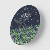 Vrede op aarde kerstbomen ronde klok (Hoek)