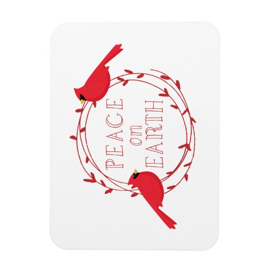 Vrede op aarde kerstcadeautjes magneet (Verticaal)