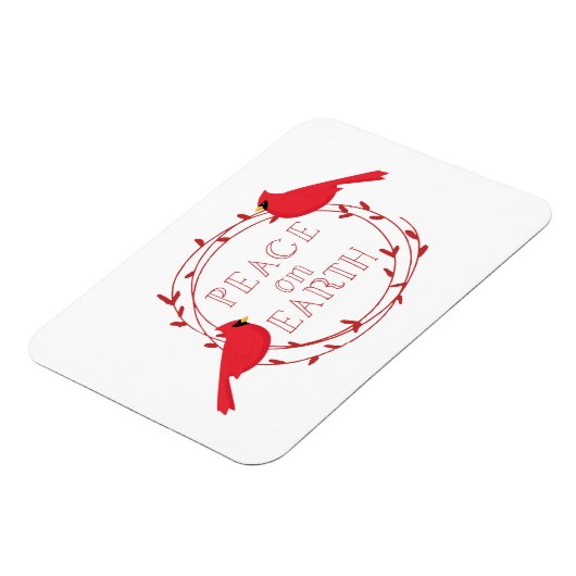 Vrede op aarde kerstcadeautjes magneet (Linkerzijde)