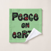 Vrede op aarde kerstmis bad handdoek (Wasdoekje)