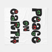 Vrede op aarde kerstmis fleece deken (Voorkant (Horizontaal))