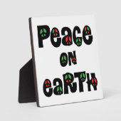 Vrede op aarde kerstmis fotoplaat (Voorkant)