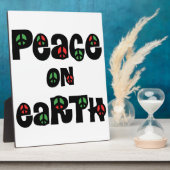 Vrede op aarde kerstmis fotoplaat (Zijkant)