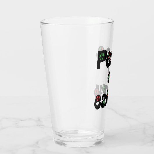 Vrede op aarde kerstmis glas (Rechts)