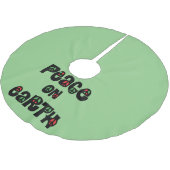 Vrede op aarde kerstmis kerstboom rok (Gekanteld)