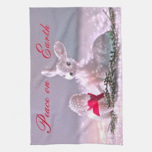 Vrede op aarde Kerstmis Keuken Handdoeken