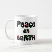 Vrede op aarde kerstmis koffiemok (Links)