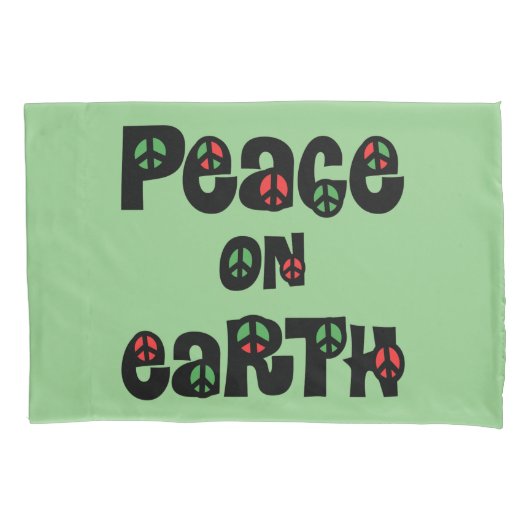 Vrede op aarde kerstmis kussensloop (Voorkant)