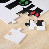 Vrede op aarde kerstmis legpuzzel (Zijkant)