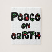 Vrede op aarde kerstmis legpuzzel (Verticaal)