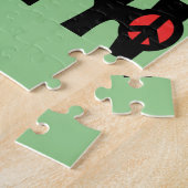 Vrede op aarde kerstmis legpuzzel (Zijkant)