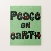 Vrede op aarde kerstmis legpuzzel (Verticaal)