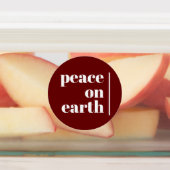 Vrede op aarde Kerstmis minimalistisch Labels (Aangebracht)