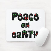 Vrede op aarde kerstmis muismat (Met muis)