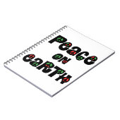 Vrede op aarde kerstmis notitieboek (Linkerzijde)