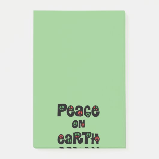 Vrede op aarde kerstmis post-it® notes (Voorkant)