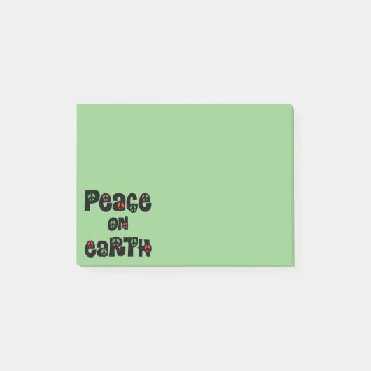 Vrede op aarde kerstmis post-it® notes (Voorkant)
