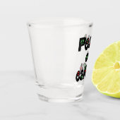 Vrede op aarde kerstmis shot glas (Links)