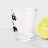 Vrede op aarde kerstmis shot glas (Rechts)