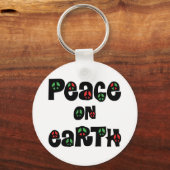 Vrede op aarde kerstmis sleutelhanger (Voorkant)