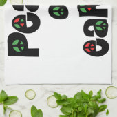 Vrede op aarde kerstmis theedoek (Gevouwen)