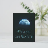 Vrede op aarde met Afbeelding van de aarde vanuit Feestdagenkaart (Staand voorkant)