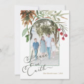 Vrede op aarde met kerstgroenfoto (Voorkant)