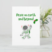 Vrede op aarde met kerstkaart (Staand voorkant)