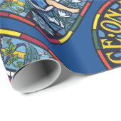 Vrede op Aarde, met Raphaelite gekleurd glas Cadeaupapier (Rol Hoek)