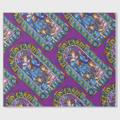 Vrede op Aarde Pre-Raphaelite glas in lood Cadeaupapier (Vlak)