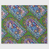 Vrede op Aarde Pre-Raphaelite glas in lood Cadeaupapier (Vlak)