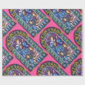 Vrede op Aarde Pre-Raphaelite glas in lood Cadeaupapier (Vlak)