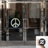 Vrede op aarde raamsticker (Kantoordeur)