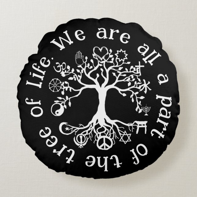 Vrede op aarde rond kussen (Voorkant)