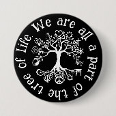 Vrede op aarde ronde button 7,6 cm (Voorkant)