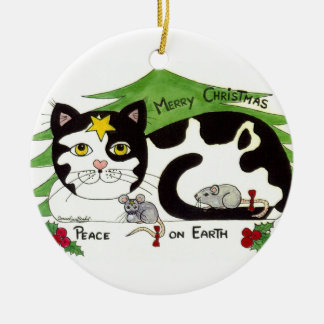 VREDE OP AARDE schattige versiering, dat moet wel. Keramisch Ornament