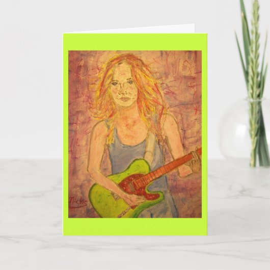 vrede op aarde Songstress Feestdagen Kaart (Voorkant)