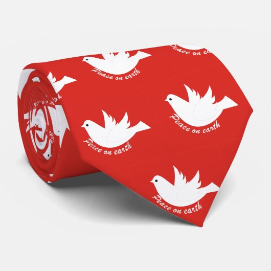 Vrede op aarde stropdas (Opgerold)