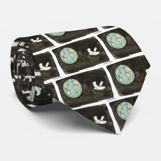 Vrede op Aarde Stropdas (Opgerold)