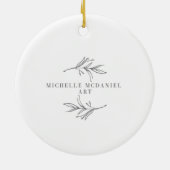 Vrede op Aarde Vakantie Keramisch Ornament (Achterkant)